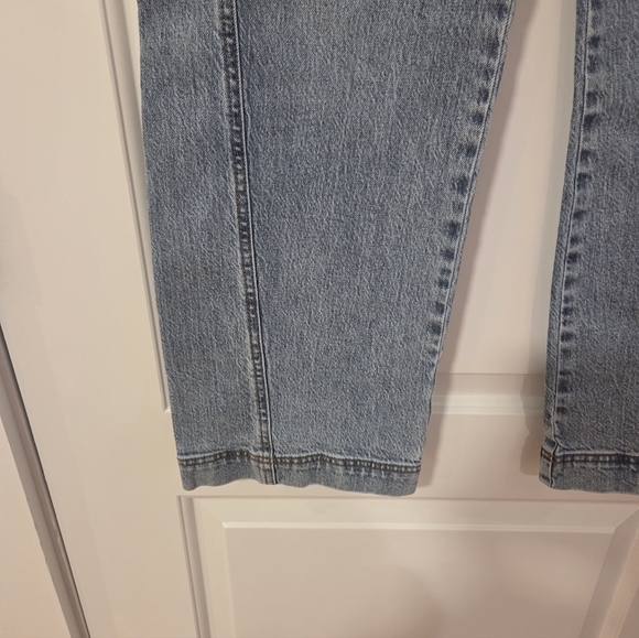 Habitual High Rise Side Panel Barrel Leg Jeans In Faded Wash Size 6 - Picture 7 of 12